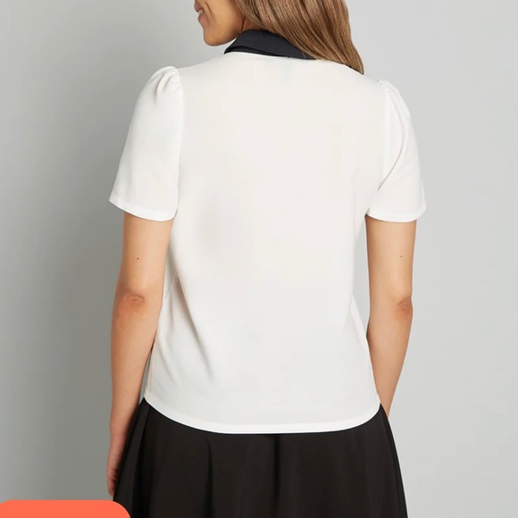 Positive First Impressions Tie-Neck Blouse - Picture 4 of 4